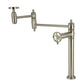 Kingston Brass KS3703RX Belknap Deck Mount Pot Filler Faucet, Antique Brass with brushed nickel finish