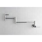 Kingston Brass KS8103DL Concord Wall Mount Pot Filler Faucet, Antique Brass view with foldable swing arms.