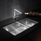 BLANCO Quatrus R0 33" 60/40 Double Bowl Undermount Stainless Kitchen Sink