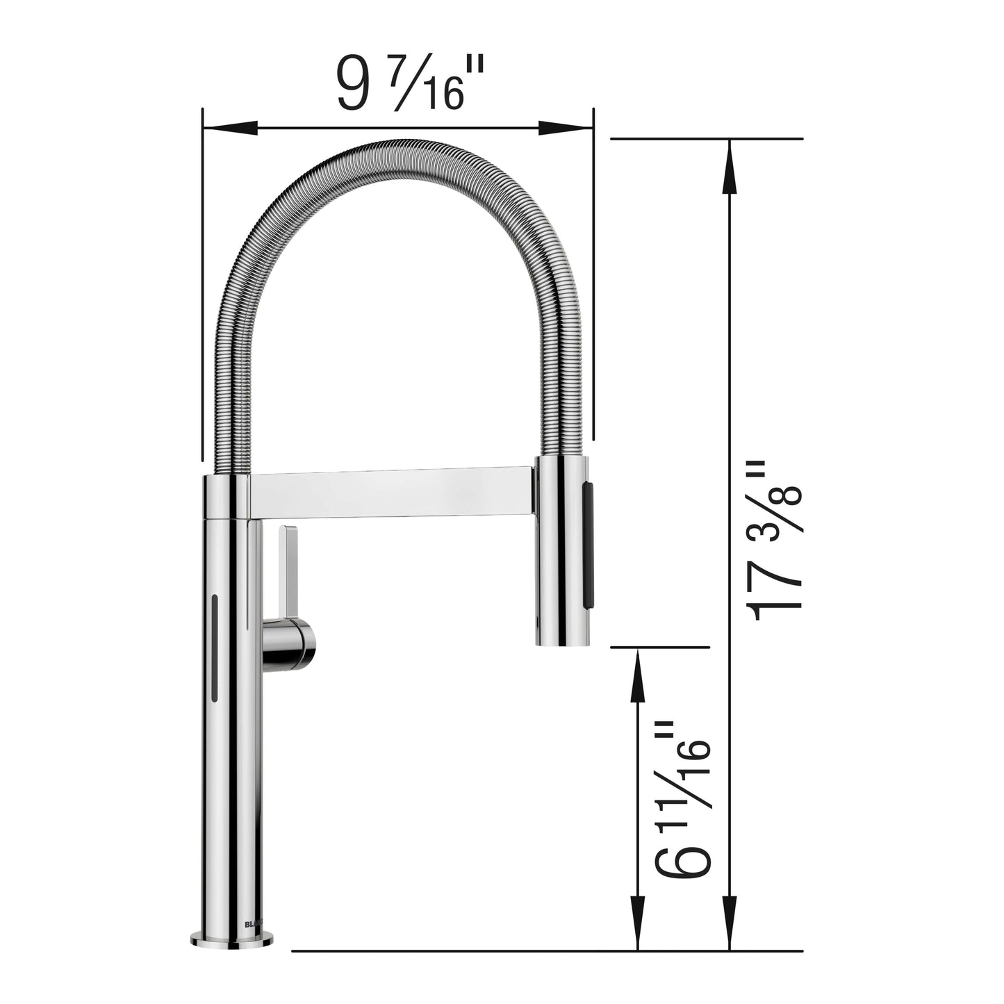 BLANCO Culina II Mini Sensor Pull-Down Dual-Spray Kitchen Faucet