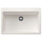 BLANCO Liven SILGRANIT 33" Super Single Dual Mount Kitchen Sink