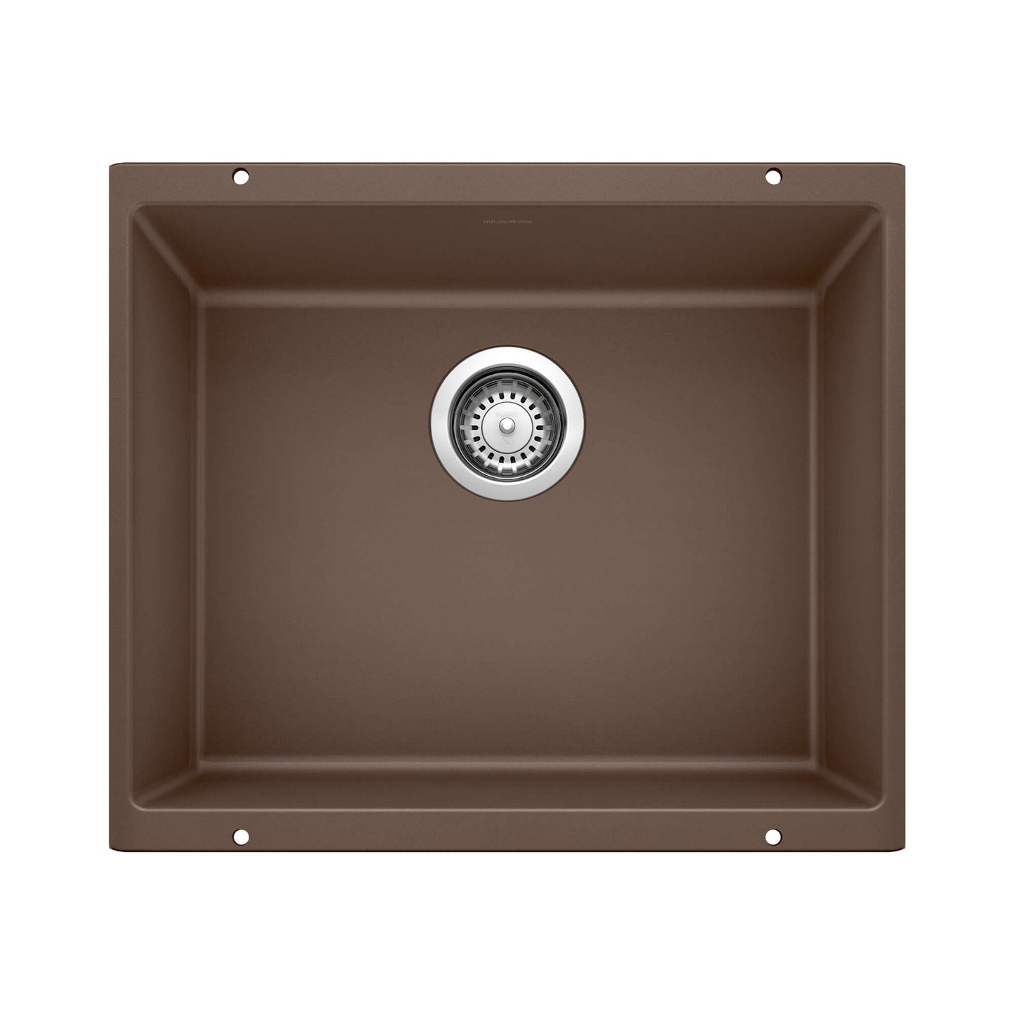 BLANCO Precis SILGRANIT 21" Single Bowl Undermount Kitchen Sink in Café color, designed for compact kitchens.