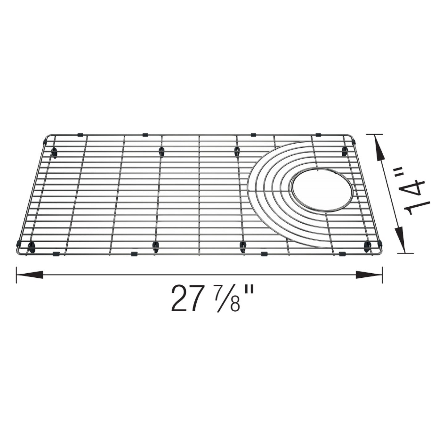 Stainless Steel Sink Grid for Inteos 33" Workstation Sink