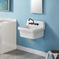 KINGSTON Brass 24" Ceramic Wall Mount Utility Sink - Glossy White