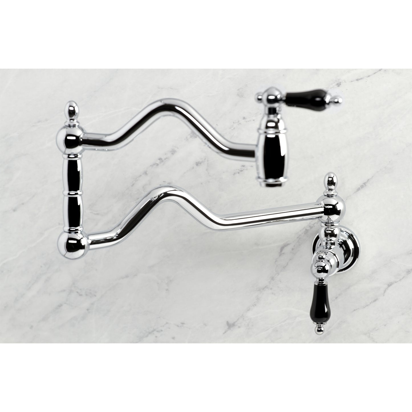 Kingston Brass KS2107PKL Duchess Wall Mount Pot Filler Faucet, Brushed Brass