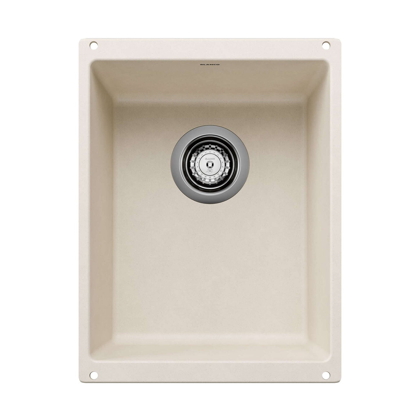BLANCO Precis SILGRANIT 13" Undermount Bar Sink in beige color, designed for small kitchens and prep areas.