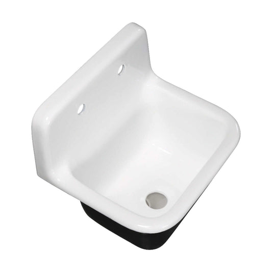 KINGSTON Brass Fauceture 22" Single Bowl Kitchen Sink - White