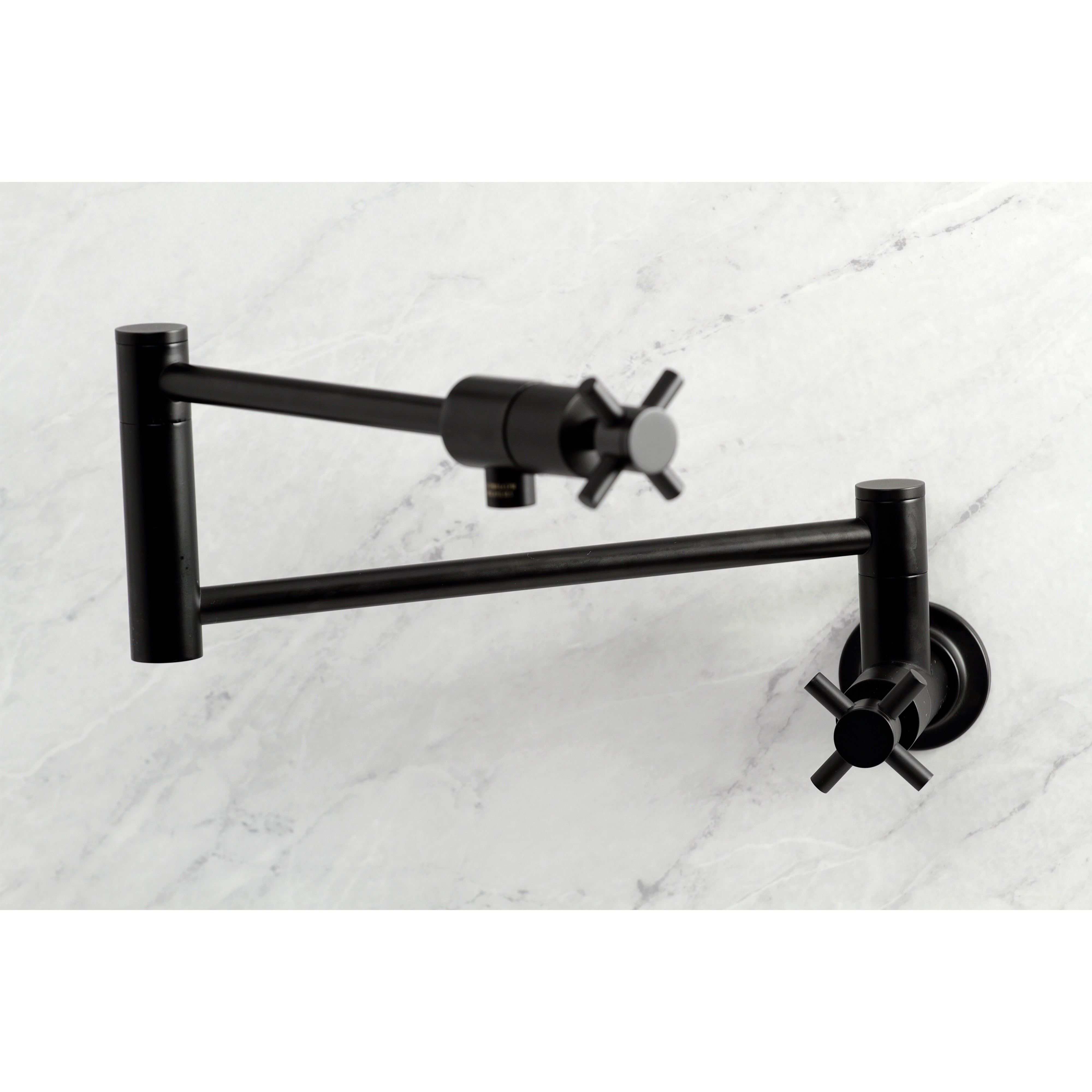Kingston Brass KS4103DX Concord Wall Mount Pot Filler Faucet, Antique Brass
