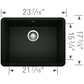 BLANCO PRECIS 24" SILGRANIT Compact Undermount Sink