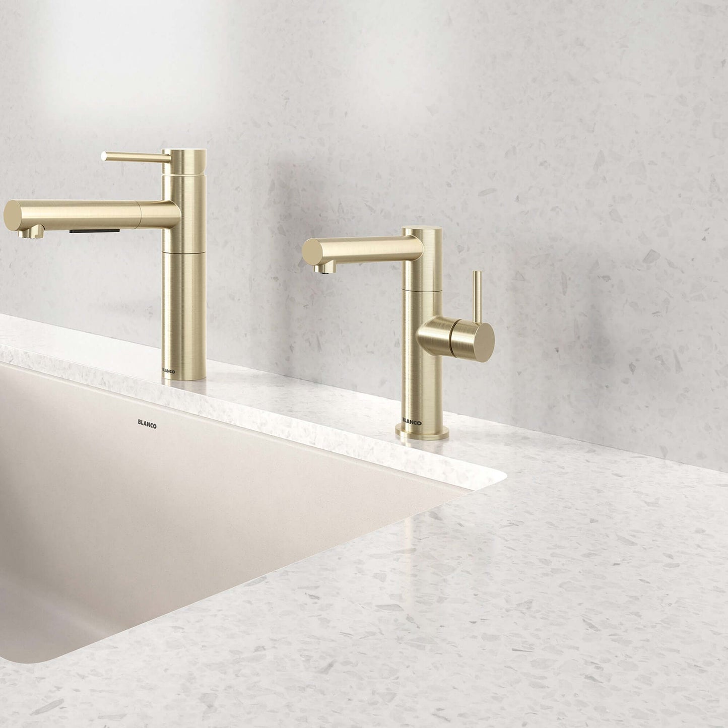 BLANCO Alta II Low Arc Beverage Faucet Compatible with Reverse Osmosis Systems