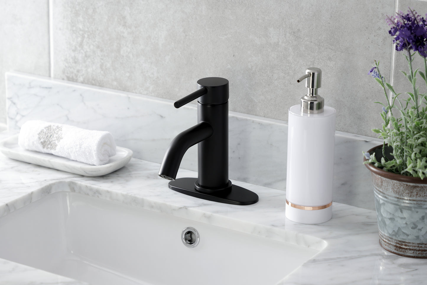 Kingston Brass LSF8223DL Concord Single-Handle Bathroom Faucet