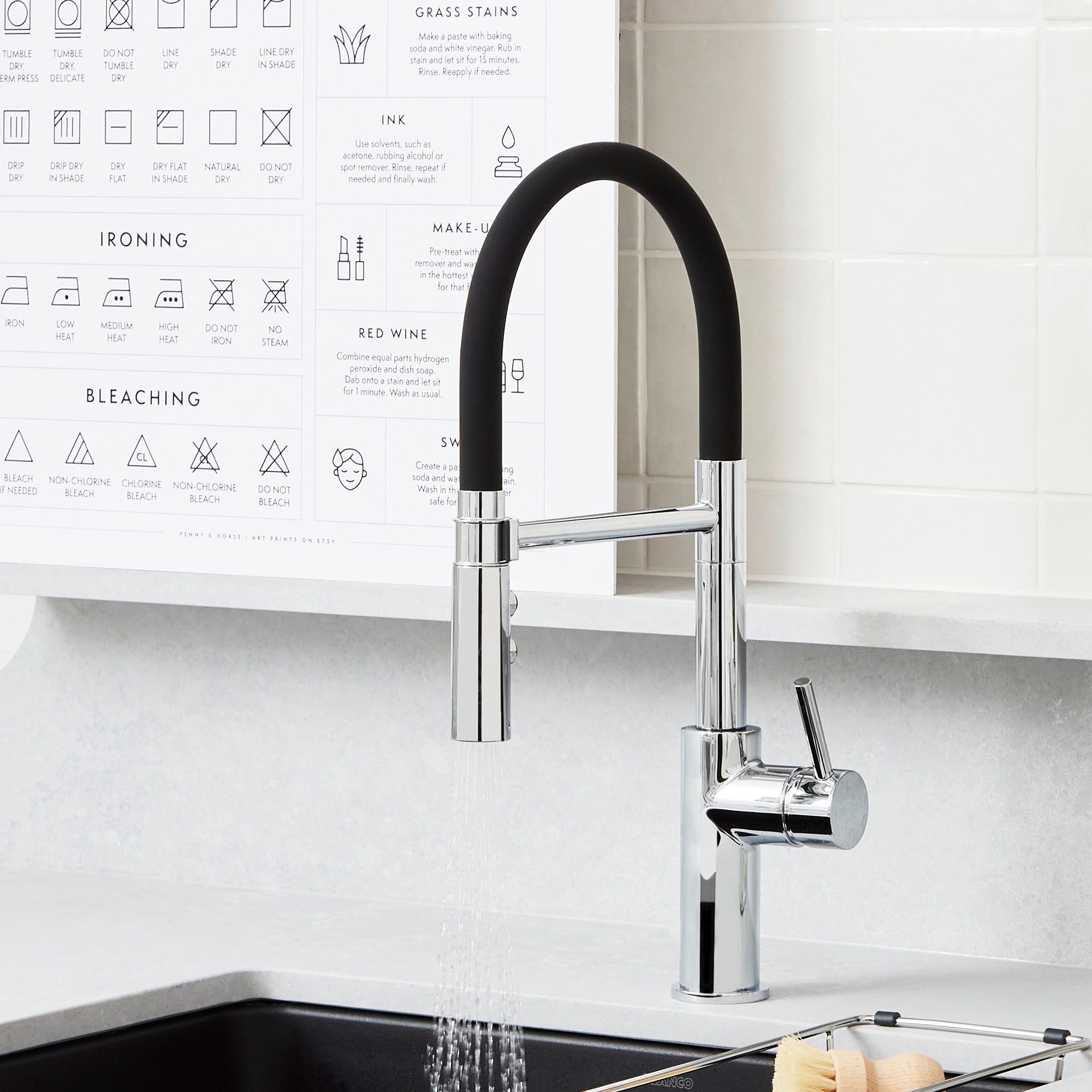 BLANCO Catris Flexo Semi-Pro Pull-Down Dual-Spray Kitchen Faucet in a modern kitchen setting.