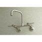 Kingston Brass KS813SB Concord Wall Mount Bridge Kitchen Faucet