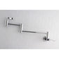 Kingston Brass KS8108DFL NuWave Wall Mount Pot Filler Faucet, Brushed Nickel