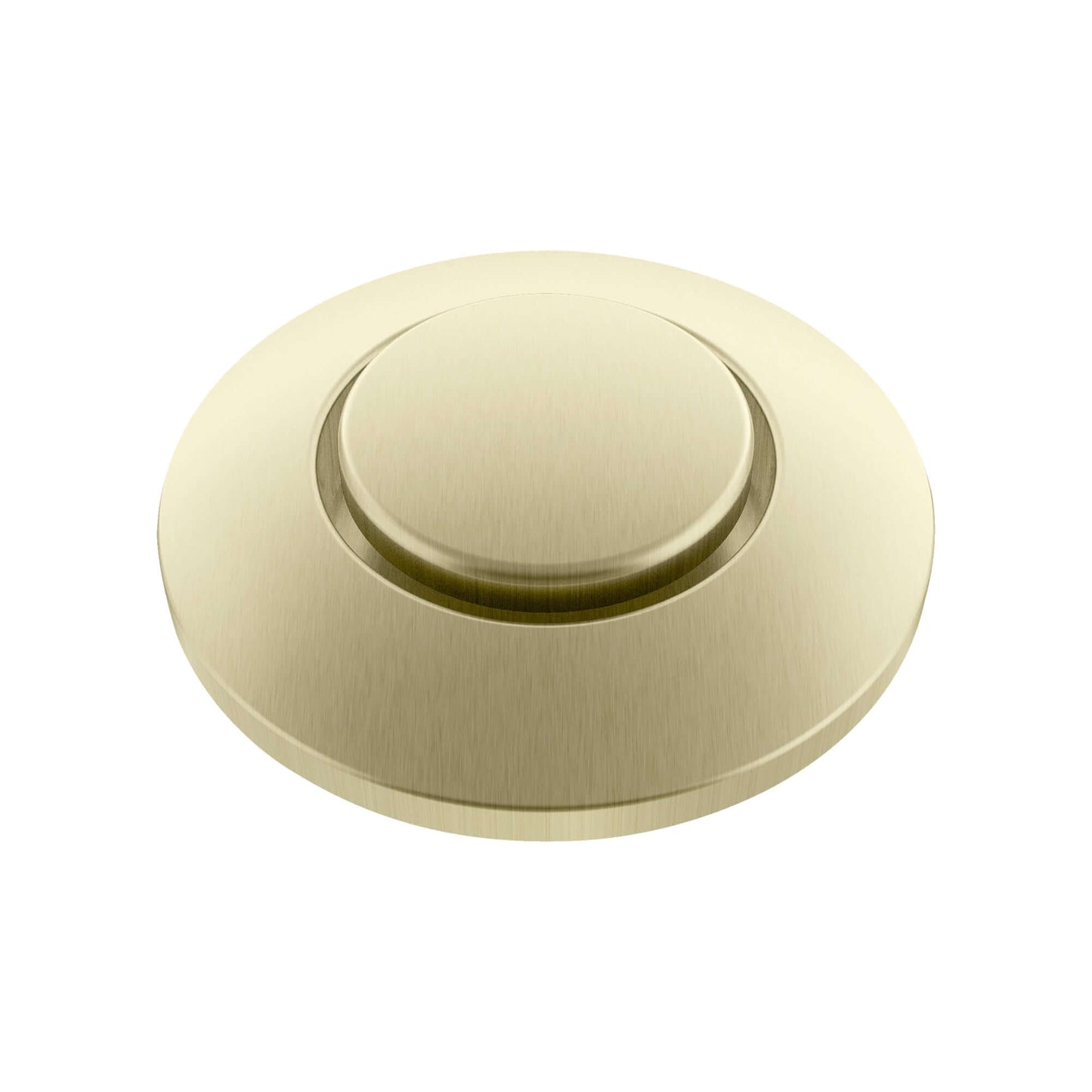 BLANCO Air Switch Set for Garbage Disposal air-activated control button in brass finish.