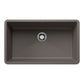 BLANCO Precis SILGRANIT 32" Super Single Undermount Kitchen Sink