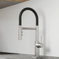 BLANCO Catris Flexo Semi-Pro Pull-Down Dual-Spray Kitchen Faucet showcasing industrial design and dual-spray functionality.