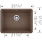 BLANCO PRECIS 24" SILGRANIT Compact Undermount Sink