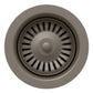 Color-Coordinated Metal Basket Strainer - Anthracite for BLANCO SILGRANIT kitchen sinks.