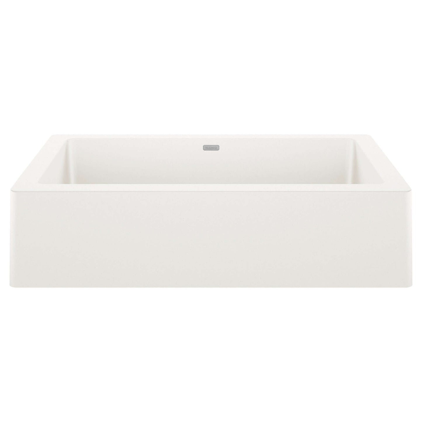 BLANCO VINTERA 30" SILGRANIT Single Bowl Farmhouse Sink in white with a contemporary farmhouse design.