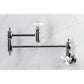 Kingston Brass KS310PXAC Restoration Wall Mount Pot Filler Faucet, Antique Copper on marble background