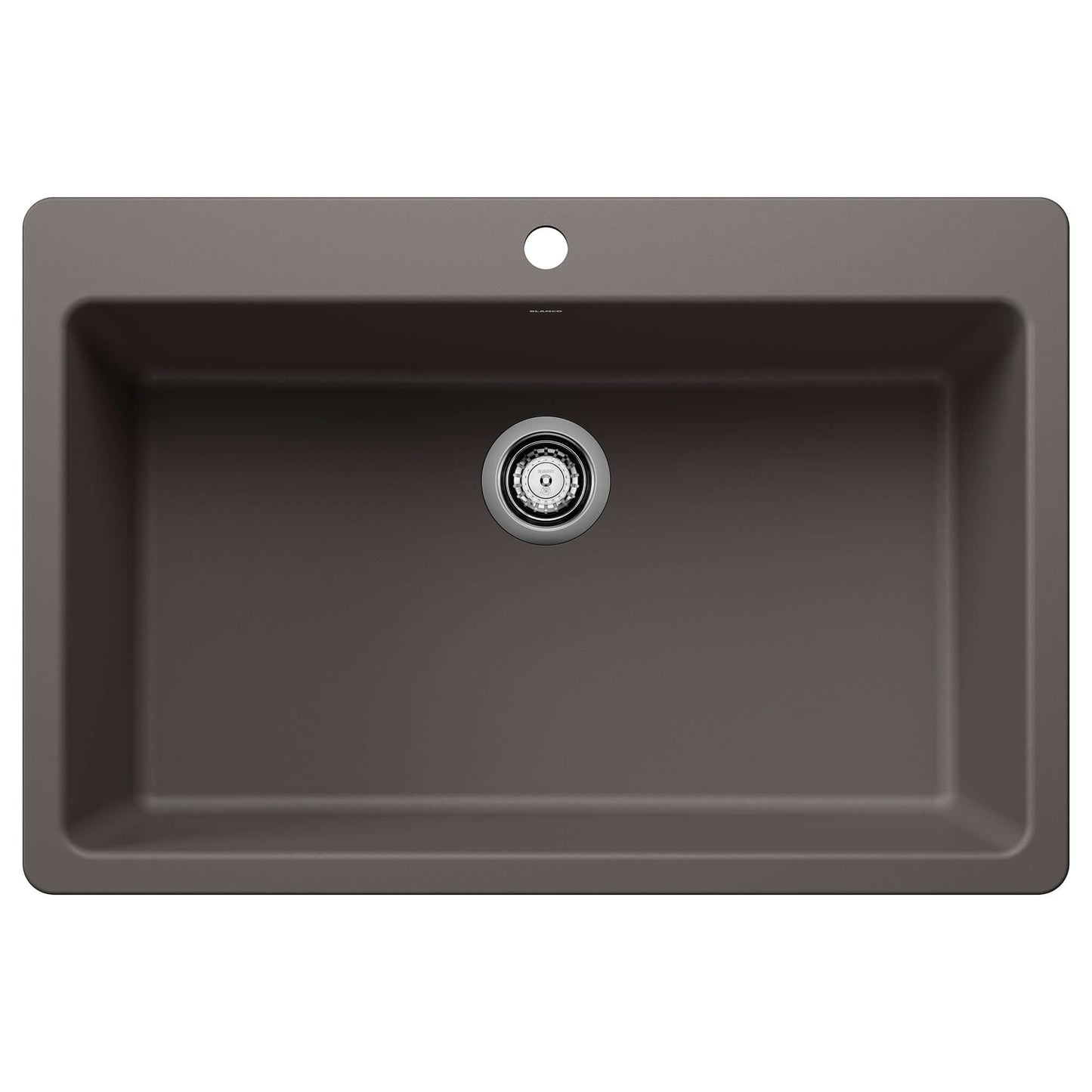 BLANCO Liven SILGRANIT 33" Super Single Dual Mount Kitchen Sink