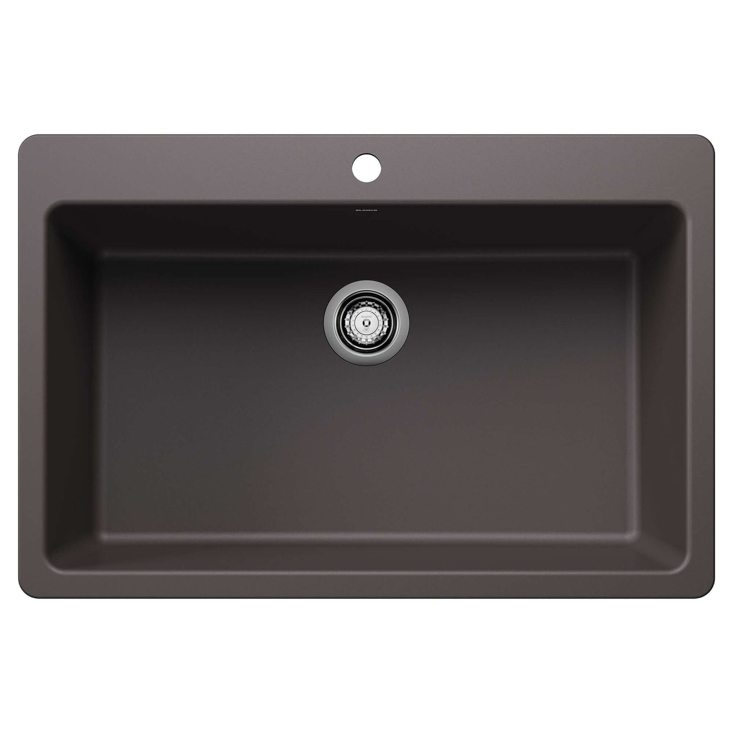 BLANCO Liven SILGRANIT 33" Super Single Dual Mount Kitchen Sink