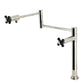 Kingston Brass KS4703PKX Duchess Deck Mount Pot Filler Faucet, Antique Brass with black porcelain handles