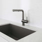 BLANCO Linus Low Arc Pull-Out Dual-Spray Kitchen Faucet - Anthracite