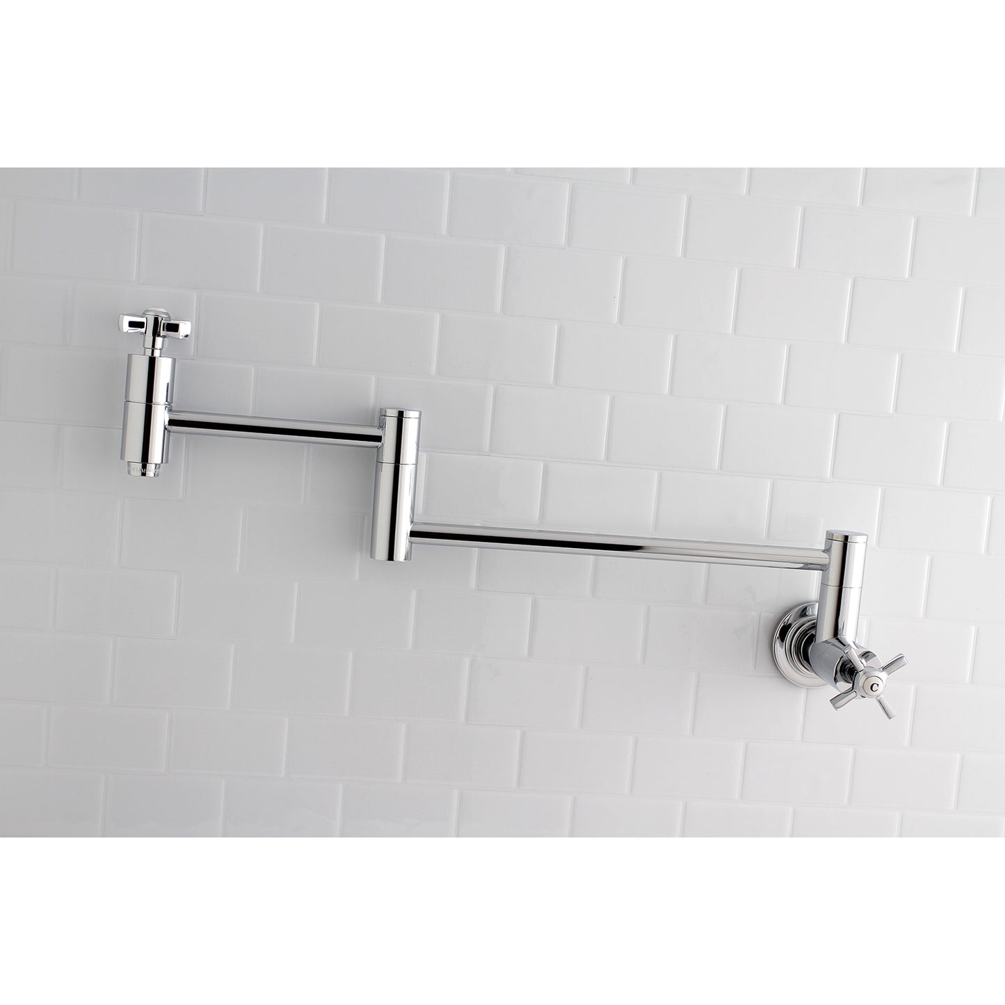 Kingston Brass KS8103ZX Millennium Wall Mount Pot Filler Faucet, Antique Brass