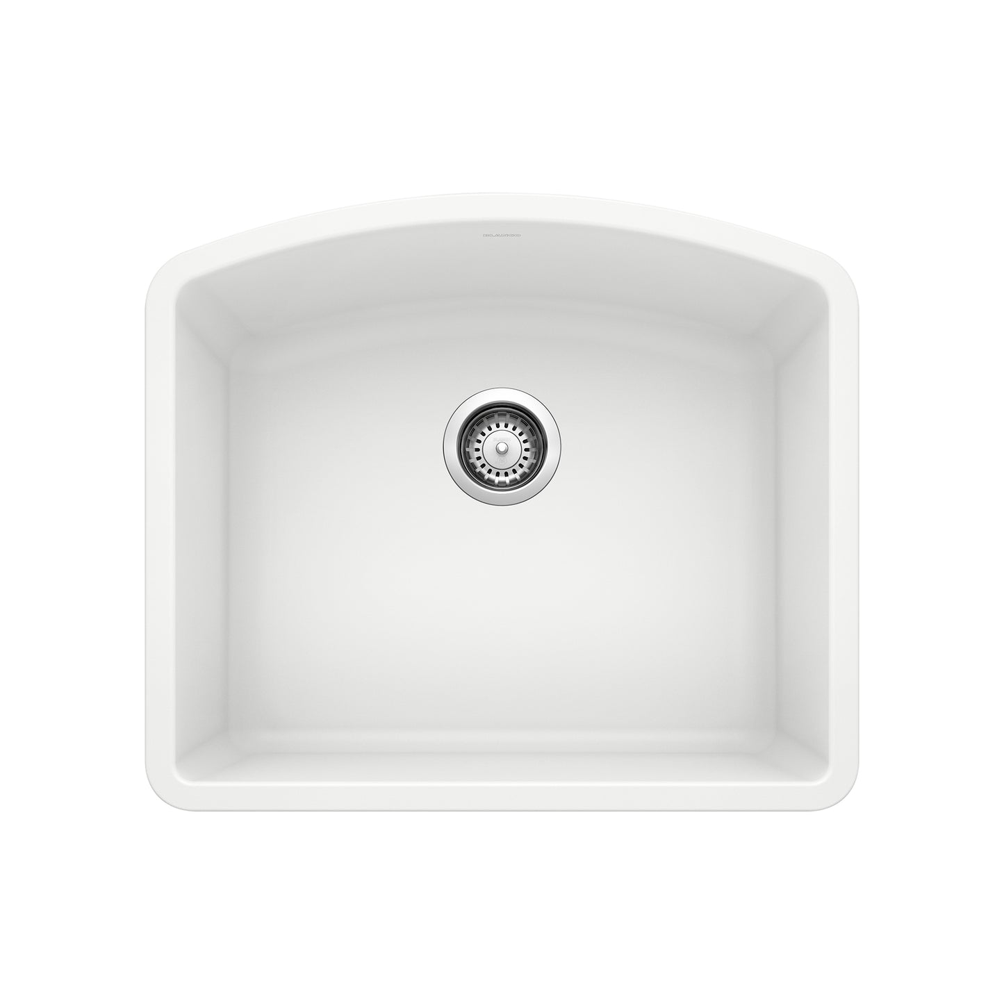 BLANCO Diamond SILGRANIT 24" Single Bowl Undermount Kitchen Sink - top view showcasing spacious design.