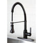 Gourmetier GSY8878CTL Continental Single-Handle Deck-Mount Pre-Rinse Kitchen Faucet, Brushed Nickel