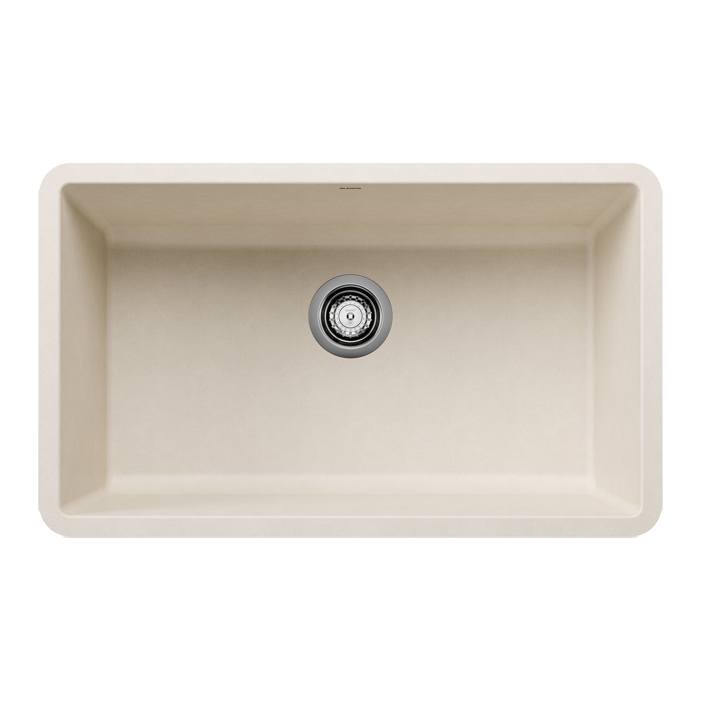 BLANCO Precis SILGRANIT 30" Single Bowl Undermount Kitchen Sink, featuring a sleek design and ample workspace.