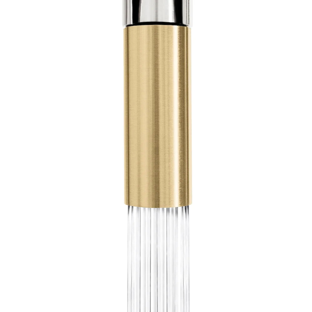 ZLINE Sierra Kitchen Faucet close-up view showing the elegant gold and chrome finish and pull-down design.