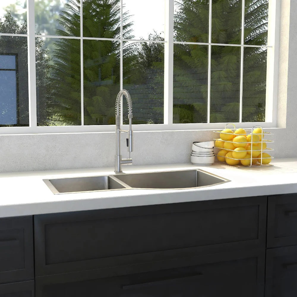 ZLINE Cortina 33" Undermount Double Bowl Sink in Stainless Steel (SC70D-33)