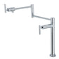 Kingston Brass KS4703CML Manhattan Deck Mount Pot Filler Faucet, Antique Brass image showcasing antique brass finish and stylish design.