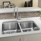BLANCO Stellar 32" 60/40 Double Bowl Undermount Stainless Steel Kitchen Sink