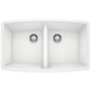 BLANCO Performa SILGRANIT 33" 50/50 Double Bowl Undermount Kitchen Sink