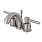 Kingston Brass KB8918DL Concord Widespread Bathroom Faucet with sleek low-profile design and brushed nickel finish.