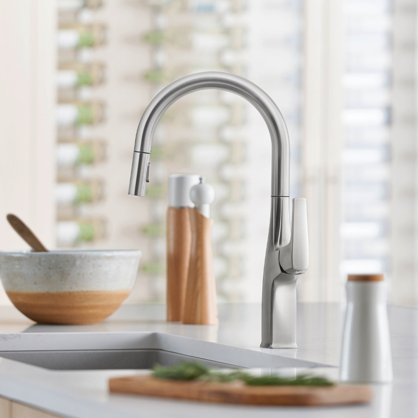 BLANCO Rivana High-Arc Pull-Down Dual-Spray Kitchen Faucet