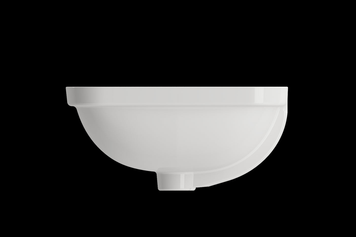 BOCCHI SCALA 21.75" Undermount Sink Fireclay With Overflow