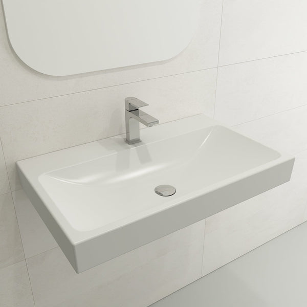 BOCCHI SCALA ARCH 32 Wall-Mounted Sink Fireclay 1-Hole