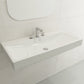 BOCCHI SCALA ARCH 39.75" Wall-Mounted Sink Fireclay 3-Hole with modern faucet design