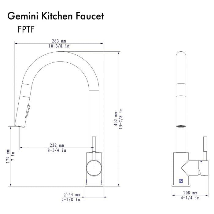 ZLINE Gemini Kitchen Faucet