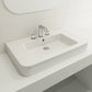 BOCCHI PARMA 33.5" Wall-Mounted Sink Fireclay 3-Hole With Overflow