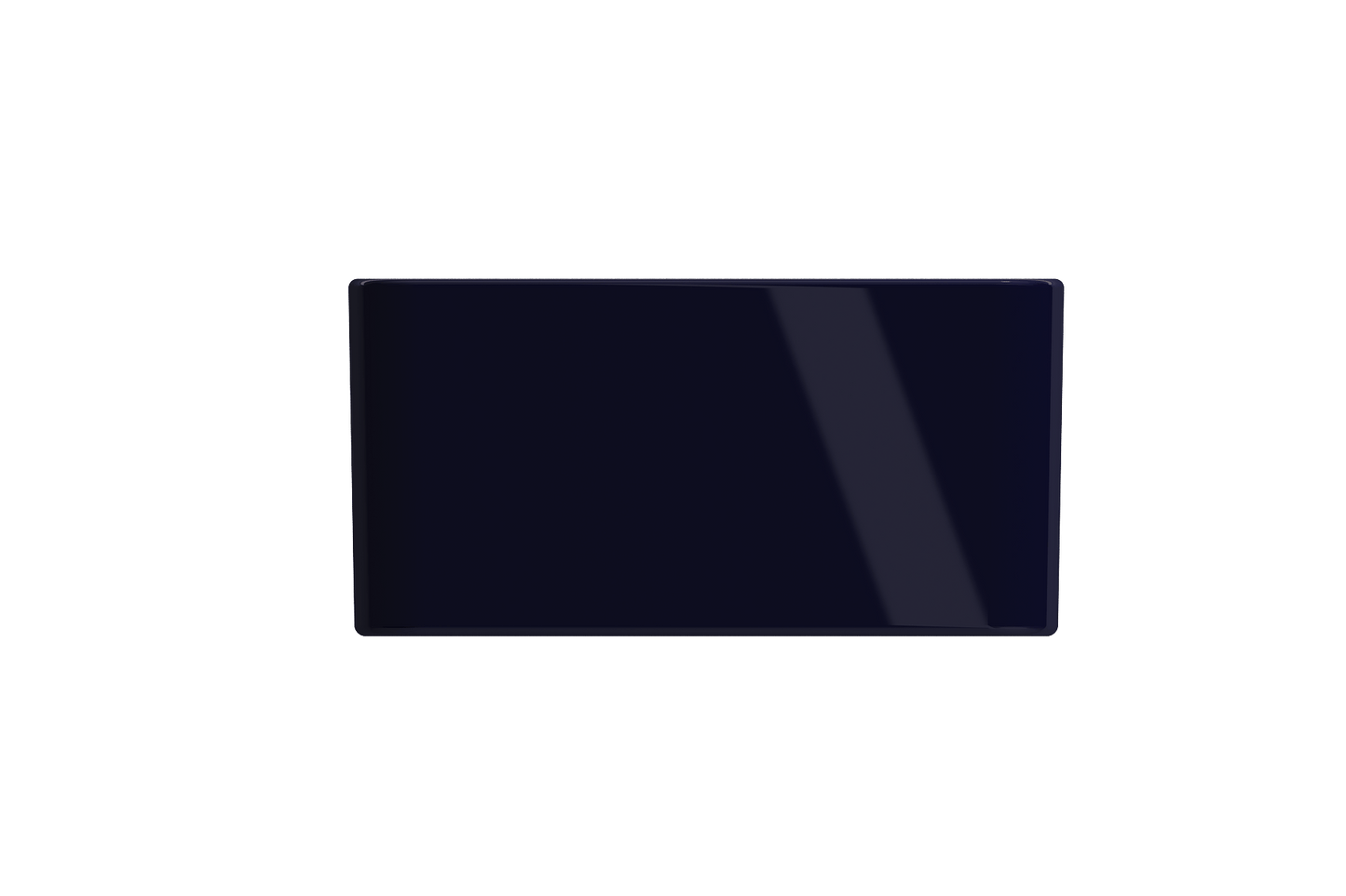 BOCCHI CLASSICO 20" Fireclay Farmhouse Single Bowl Kitchen Sink with Protective Bottom Grid and Strainer in deep blue color.