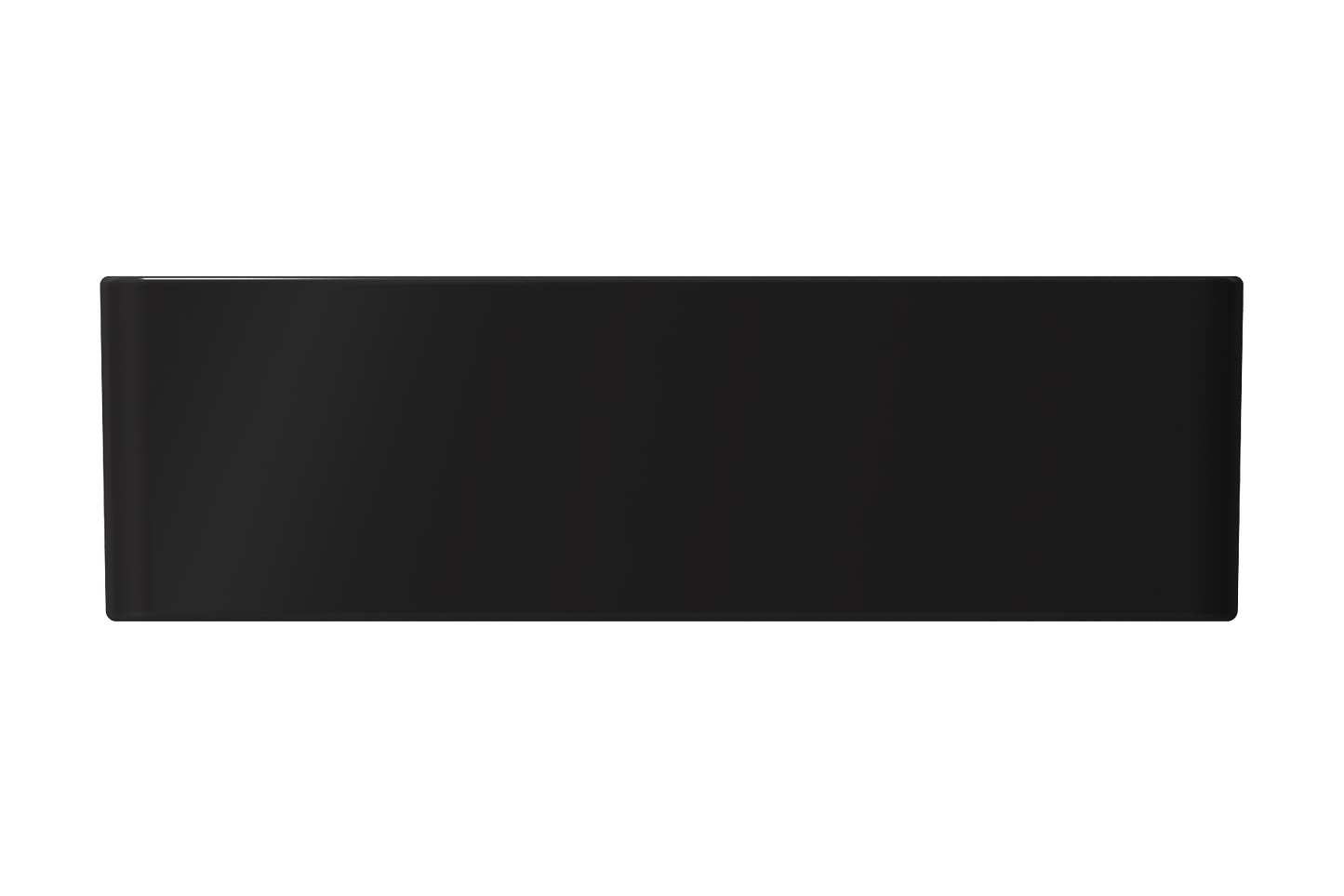 BOCCHI Classico 33" Fireclay Farmhouse Apron 50/50 Double Bowl Kitchen Sink detailed view showcasing black finish.