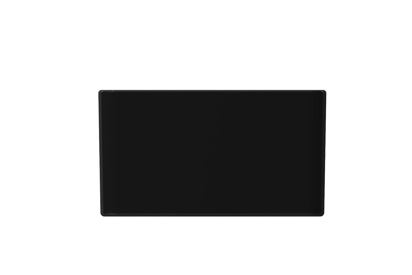 BOCCHI Classico 33" Fireclay Farmhouse Apron 50/50 Double Bowl Kitchen Sink in sleek black finish.