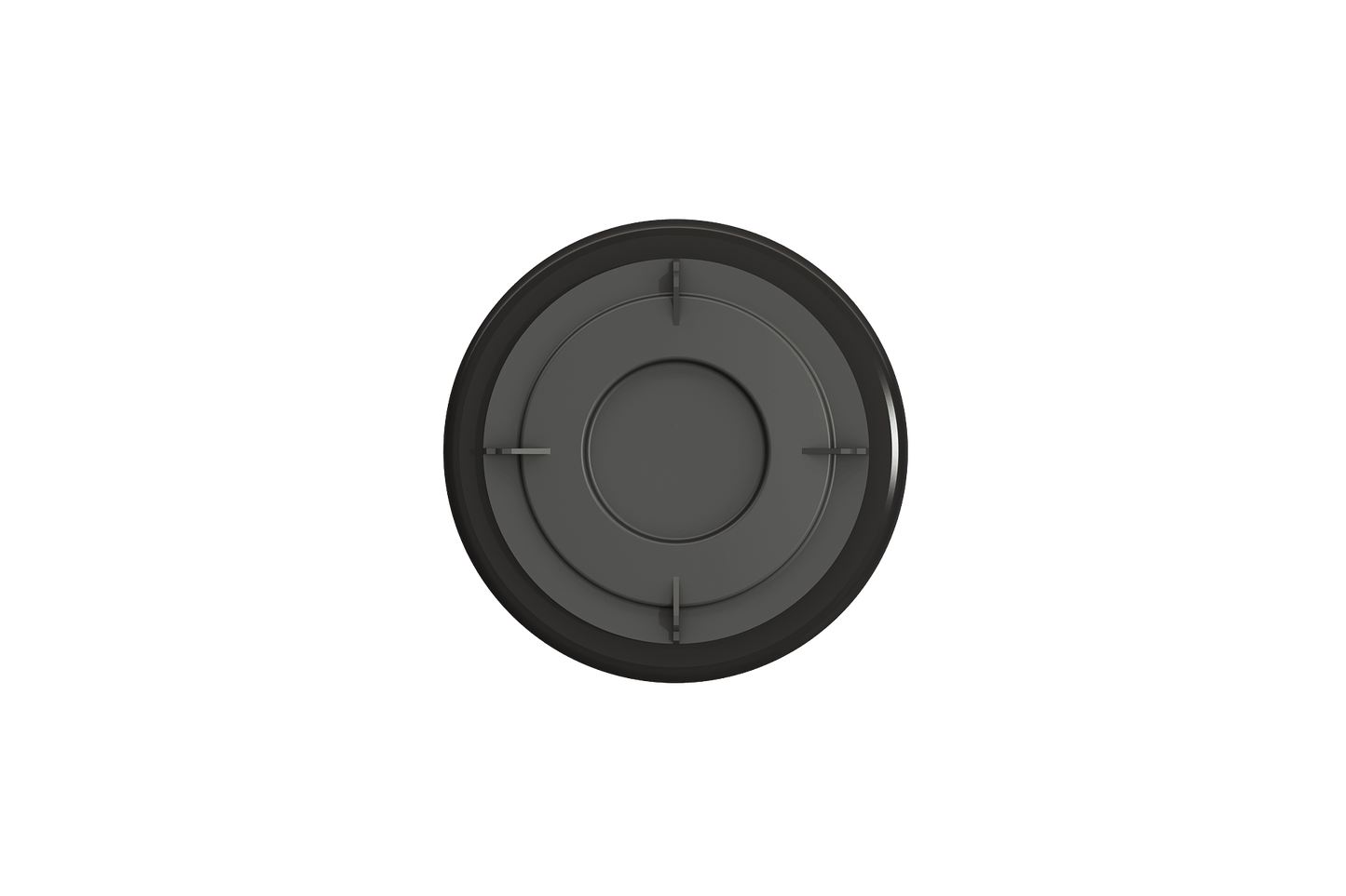 BOCCHI Drain Cover for Fireclay Kitchen Sink Strainers, elegant black design for seamless water flow.