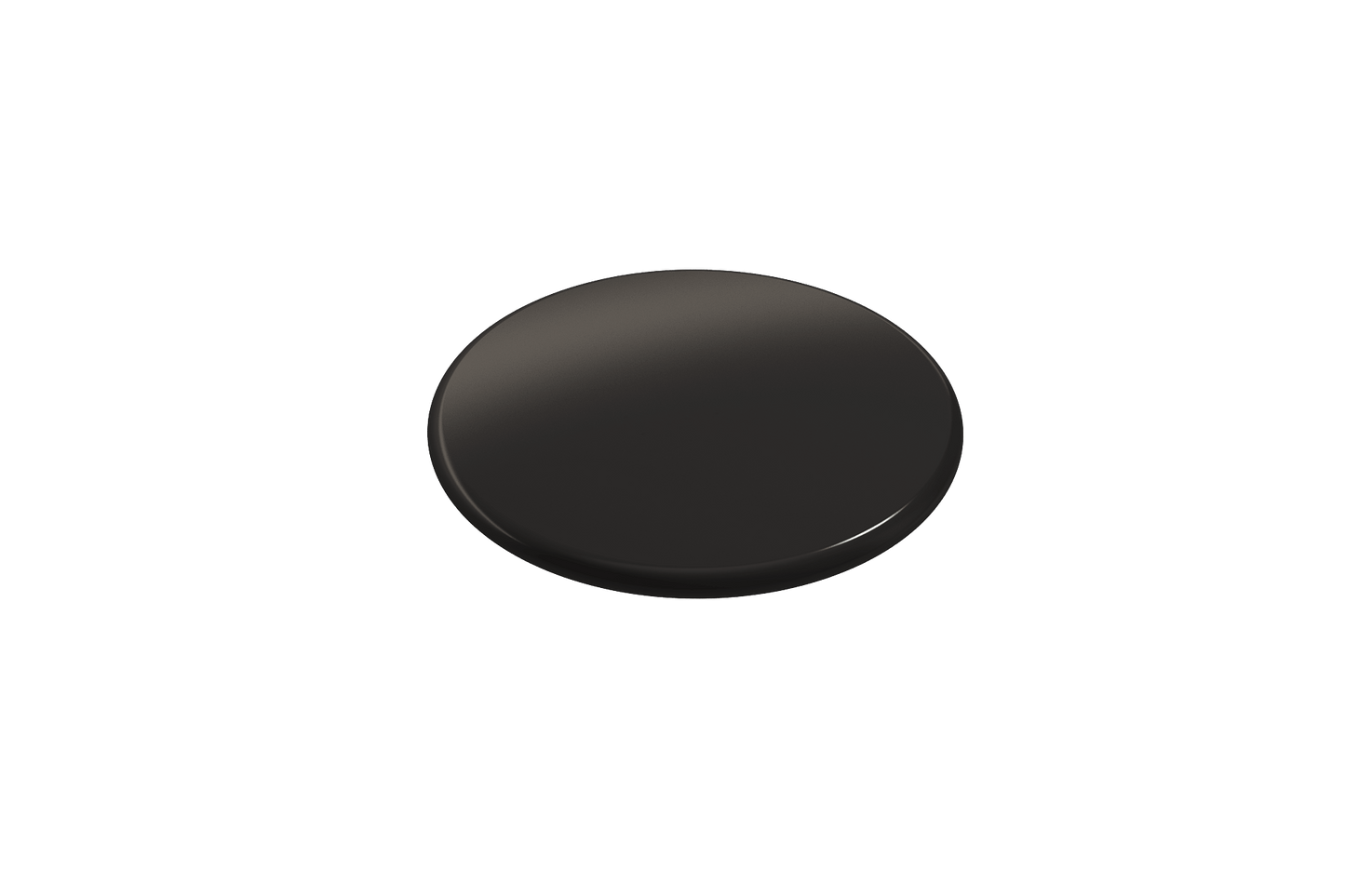 BOCCHI Drain Cover for Fireclay Kitchen Sink Strainers in sleek black finish, enhancing minimalist sink design.